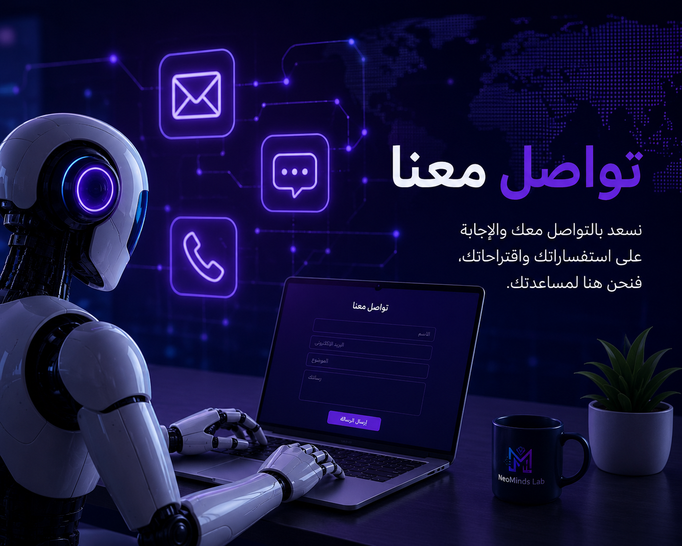 شخص يتواصل